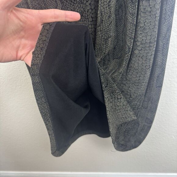 Vintage Carole Little Slinky Stretch Snake Print Sleeveless Maxi Dress Black S - Picture 7 of 13